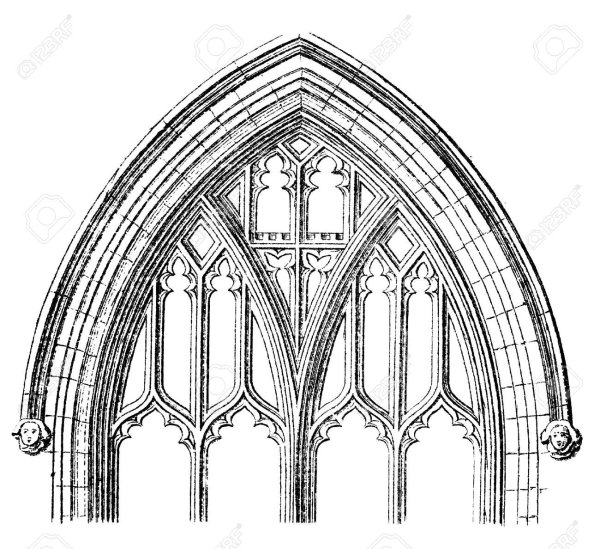 Готический стиль рисования архитектуры
