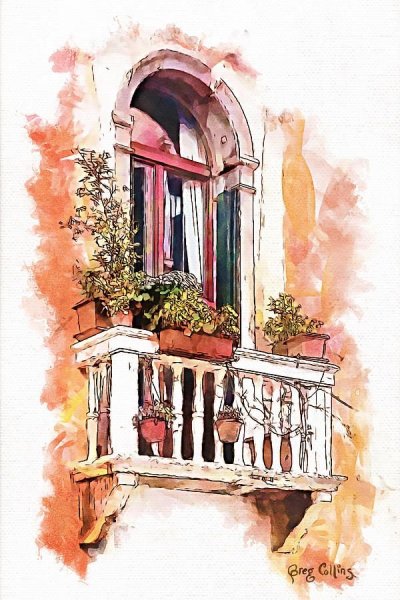 Нарисовать балкон