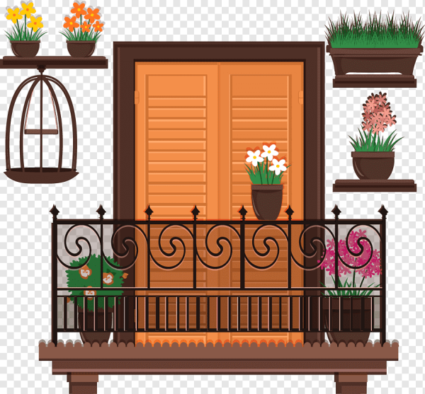 Нарисовать балкон