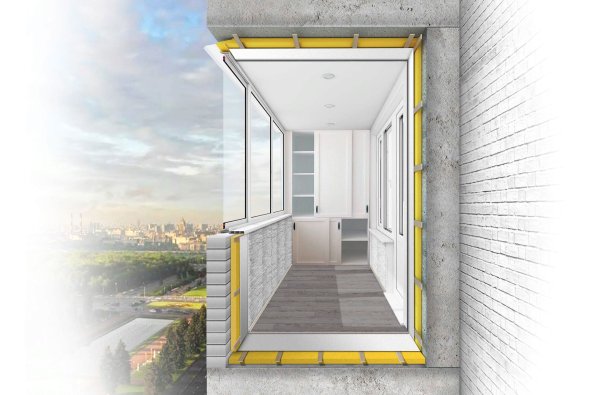 Лоджия разрез