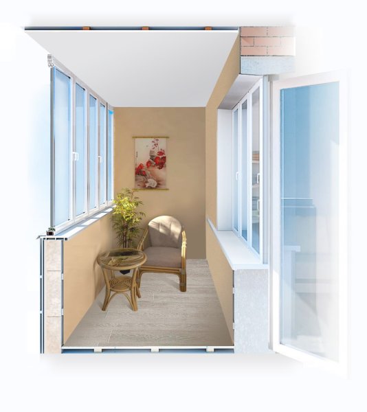 Остекление балконов