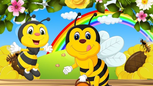 Пчелы мультяшные
