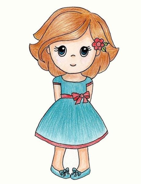 Рисунки кукол для срисовки