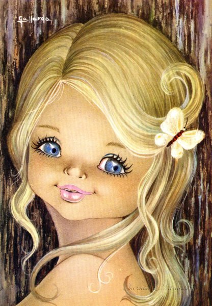 Девочка с цветами вектор