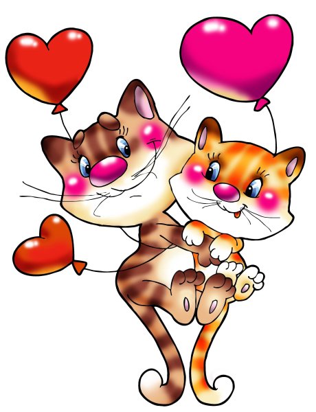 Зверюшки с сердечками