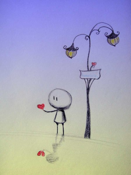 Рисунки для срисовки любовь