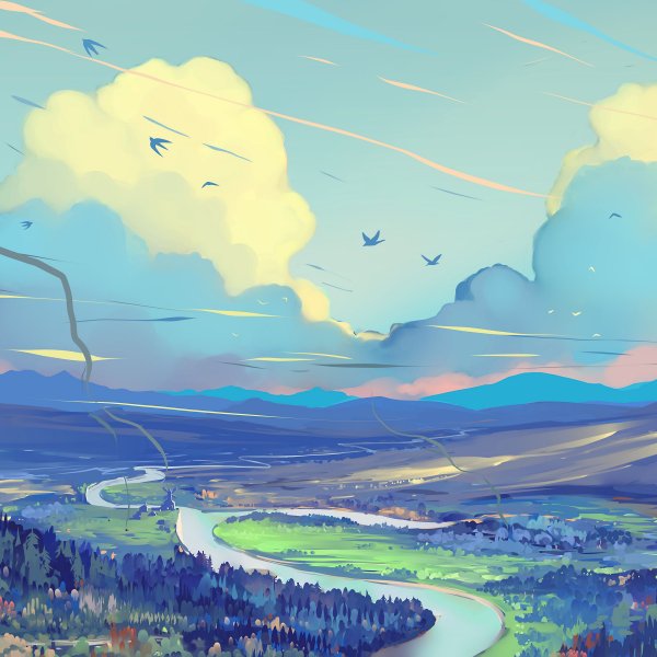 Аниме пейзаж