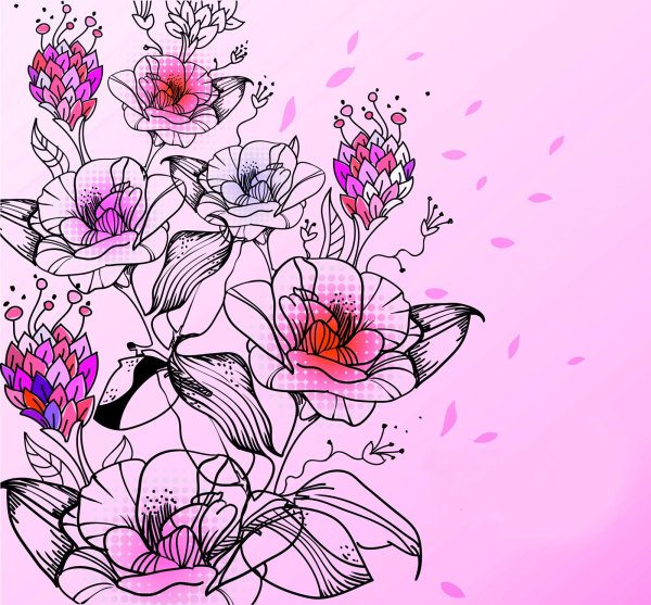 Абстрактные цветы