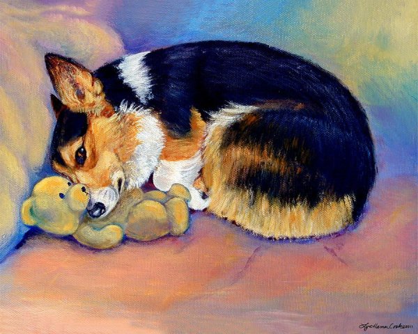 Картины щенков корги пемброк