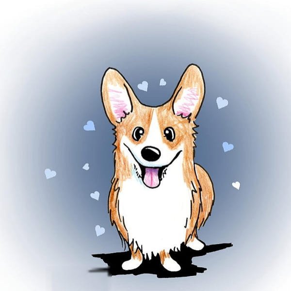 Корги НАРИСОНАВА