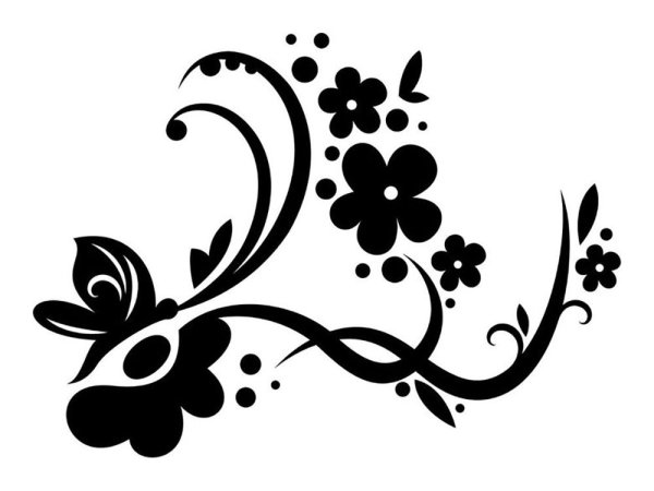 Рисунки на черном фоне