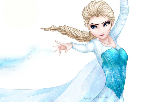 Рисунок Эльзы из холодного сердца