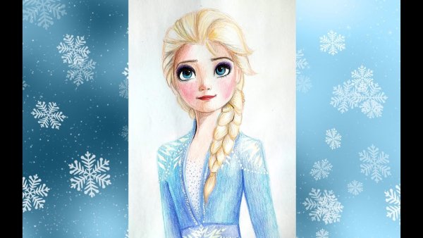 Рисунки Эльзы из холодного сердца 2