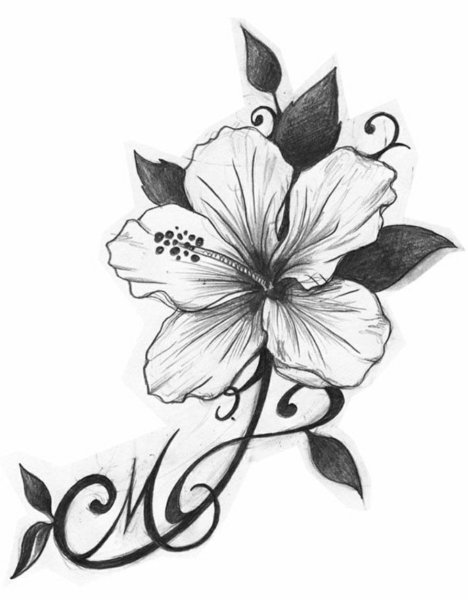 Эскизы татуировок цветы