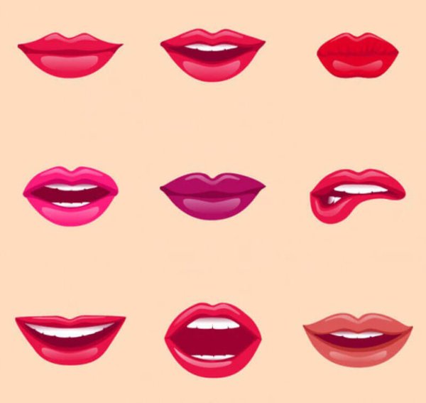 Губы рисунок
