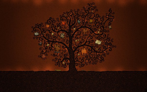 Дуб рисунок