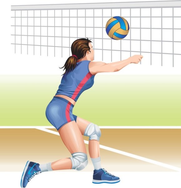 Соревнования по волейболу рисунок