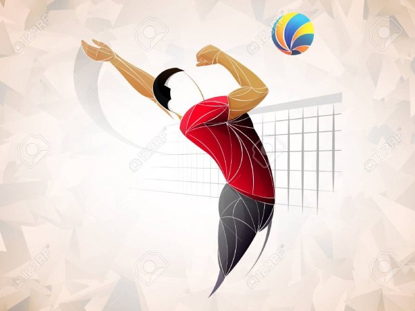 Распечатка волейбол мяч