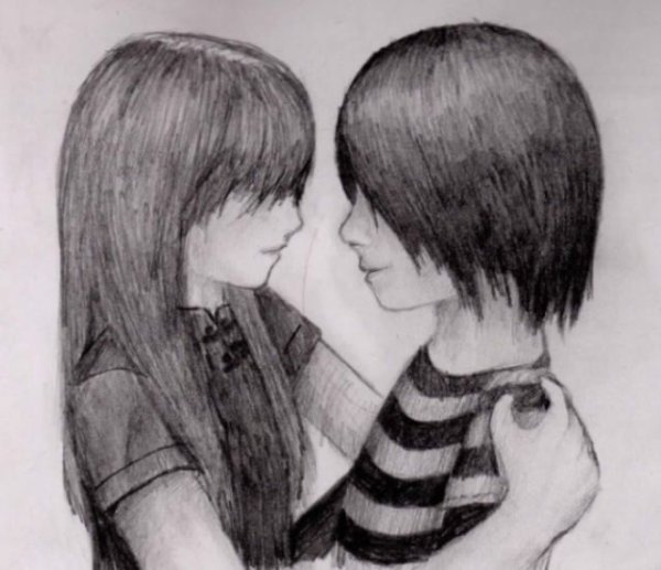 Рисунки для срисовки любовь