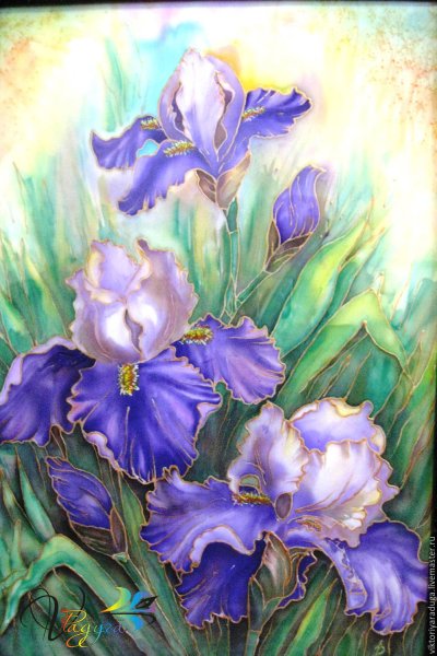 Ирисы художница Marianne Broome