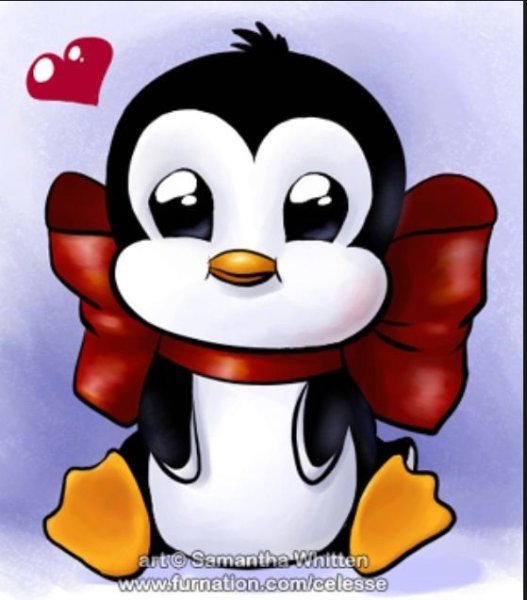 Милый мультяшный Пингвиненок