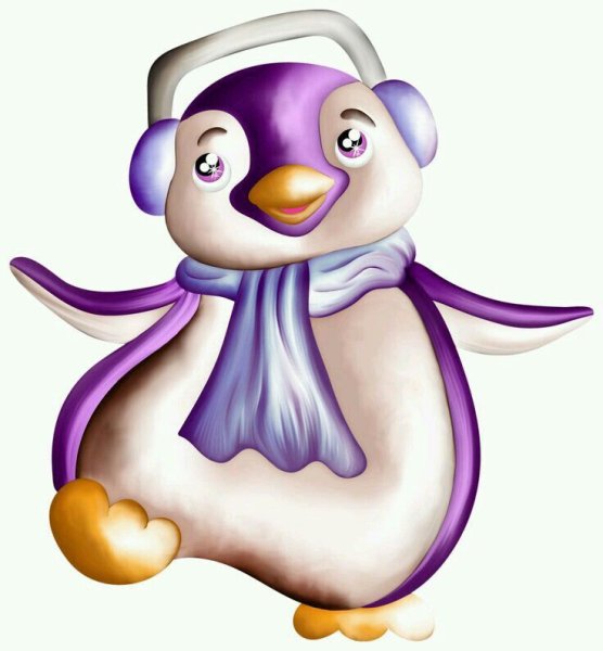 Пингвин мультяшный