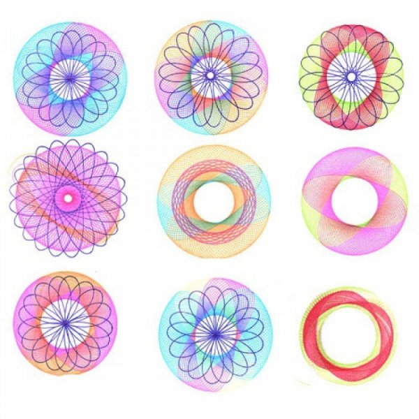 Линейка для узоров с кружками