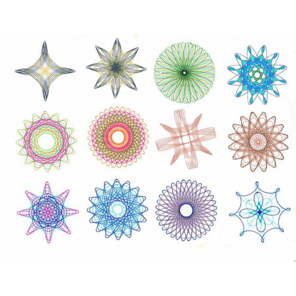 Линейка для рисования узоров спирограф