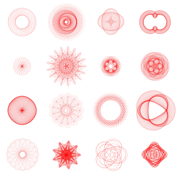 Картины спирографом