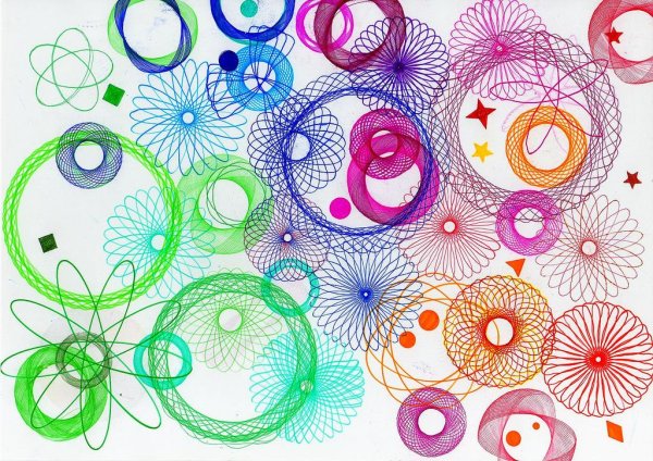 Линейка спирограф