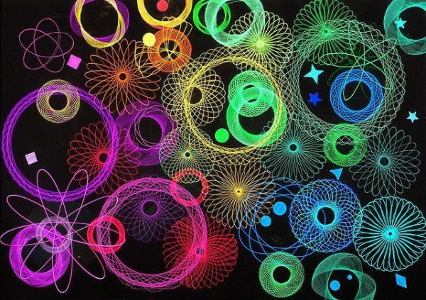 Рисование по кругам спирограф