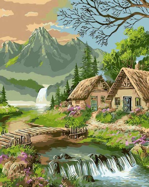 Сказочный домик в горах