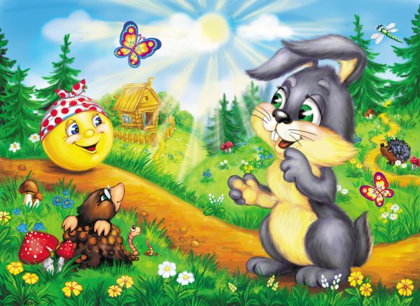 Иллюстрация к сказке Колобок