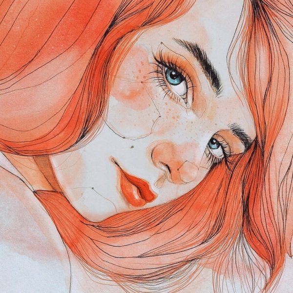 Рисунки для срисовки девушки