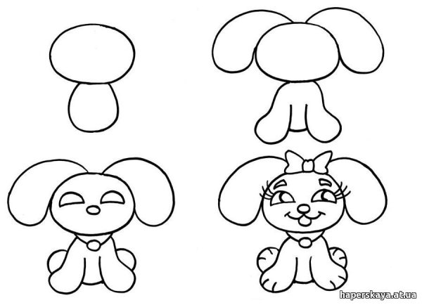 Рисунки для срисовки для детей 9 лет