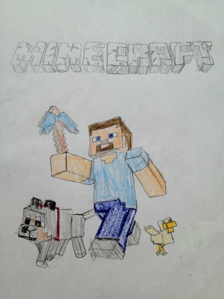 Рисование по майнкрафту