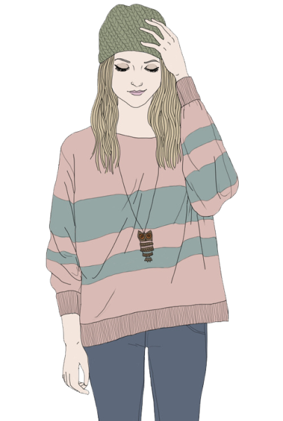 Технический эскиз свитера