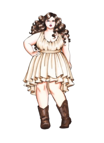 Скетчи пышных девушек