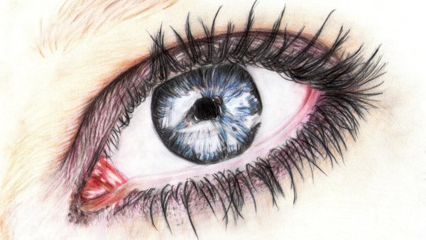 Красивые нарисованные глаза