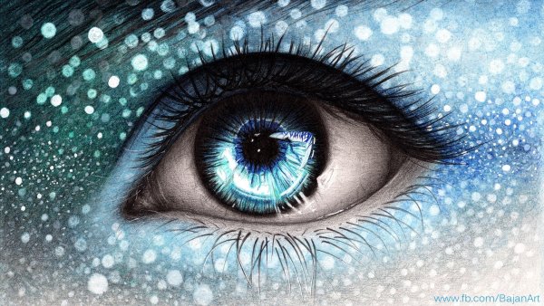 Глаз акварелью