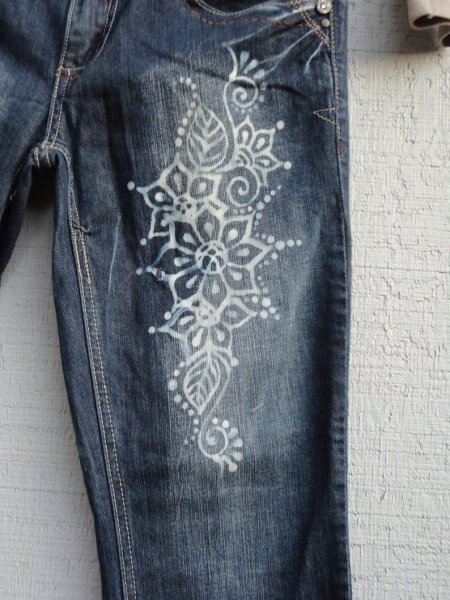 Узоры на джинсах