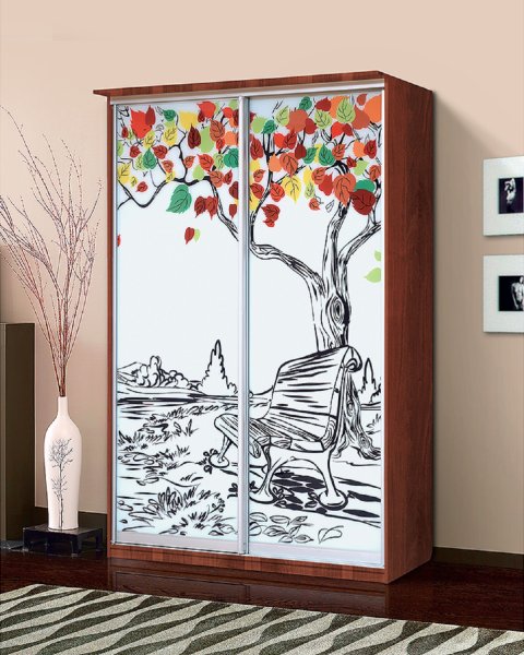 Шкаф купе с рисунком