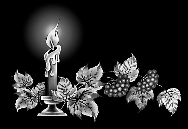 Свеча на памятнике гравировка