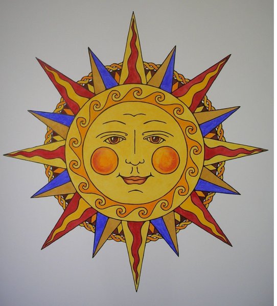 Солнце рисунок