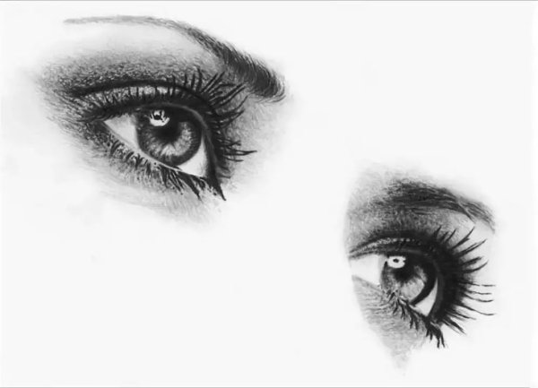 Женские глаза рисунок