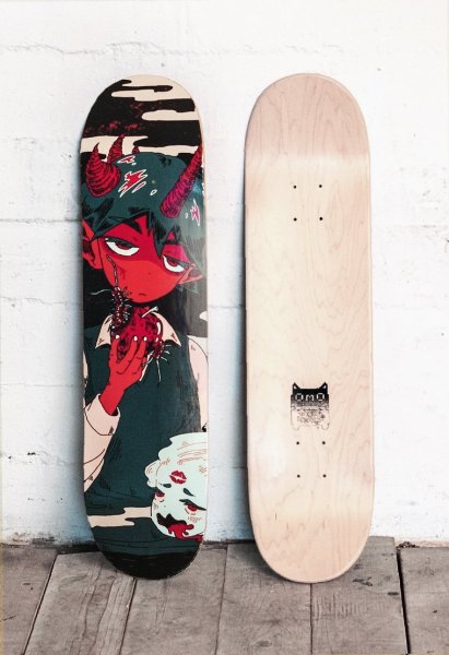 Скейтборд расписанный