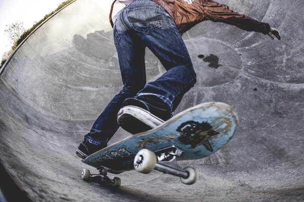 Разрисованный скейтборд