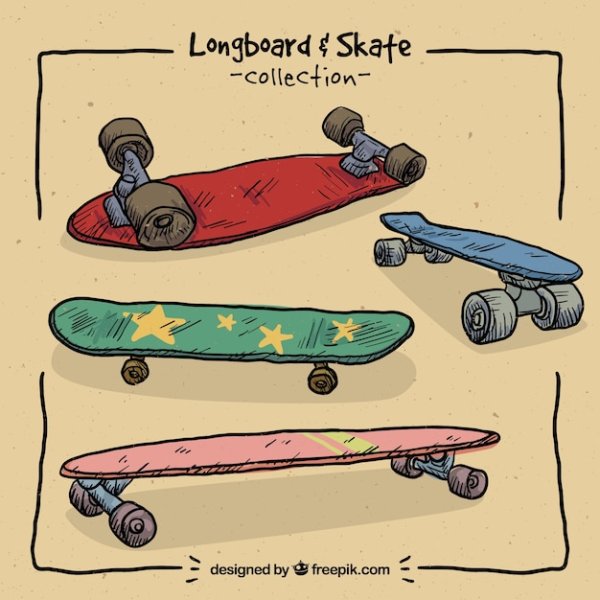 Скейтборд рисунок