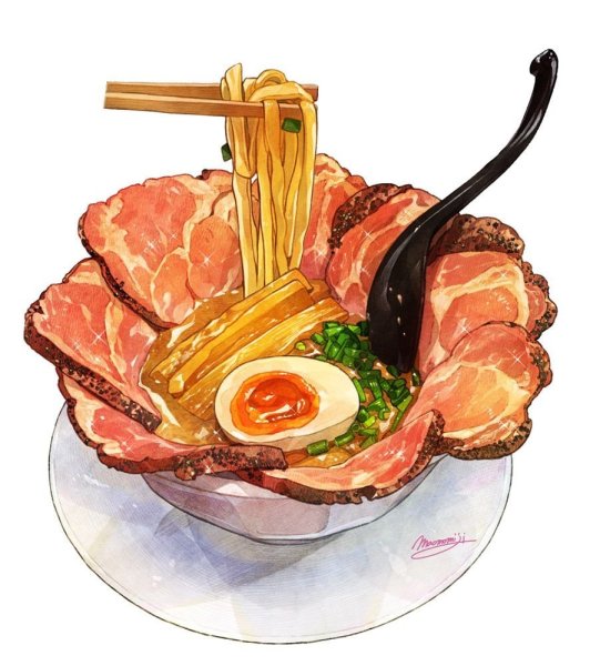 Красивые рисунки еды