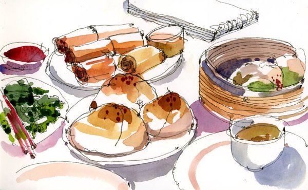 Скетчи маркерами